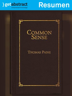 cover image of El sentido común (resumen)